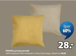 JYSK SPARRIS pynteputetrekk tilbud