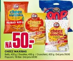 Europris CHEEZ MAXIBAG tilbud