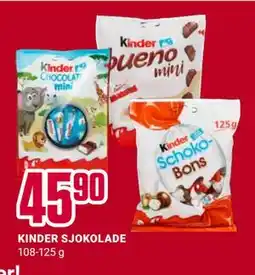 Europris KINDER SJOKOLADE tilbud