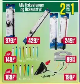 Europris Alle fiskestenger og fiskeutstyr! tilbud