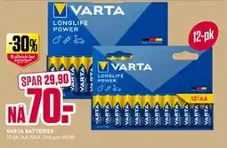 Europris VARTA BATTERIER tilbud