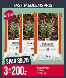 Europris DEKKBARK, Medlemspris tilbud