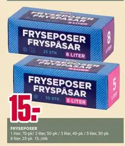Europris FRYSEPOSER tilbud