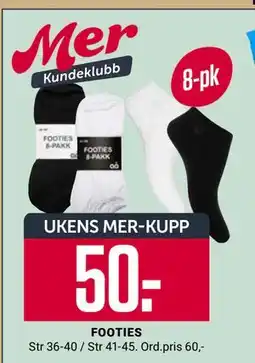 Europris FOOTIES, Medlemspris tilbud