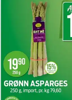 Kiwi GRØNN ASPARGES tilbud