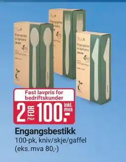 Europris Engangsbestikk tilbud