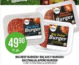 Kiwi BIG BEEF BURGER/ BIG JUICY BURGER/ BACON&JALAPEÑO BURGER tilbud