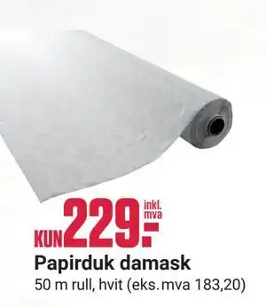 Papirduk damask