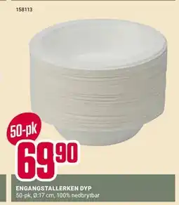 Europris ENGANGSTALLERKEN DYP tilbud