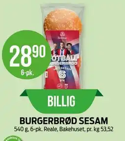 Kiwi BURGERBRØD SESAM tilbud