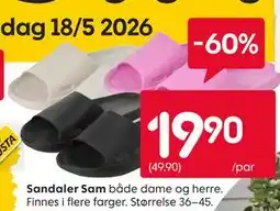 Rusta Sandaler Sam tilbud