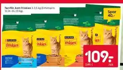 Rusta Tørrfôr, katt Friskies tilbud