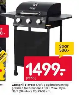Rusta Gassgrill Elevate tilbud