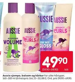 Rusta Aussie sjampo, balsam og hårkur tilbud