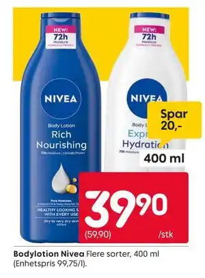 Rusta Bodylotion Nivea tilbud
