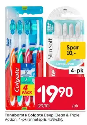 Rusta Tannbørste Colgate tilbud
