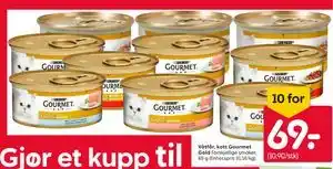 Rusta Våtfôr, katt Gourmet Gold tilbud