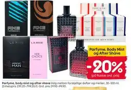 Rusta Parfyme, Body Mist og After Shave tilbud