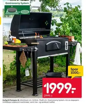 Rusta Kullgrill Pampas XL tilbud