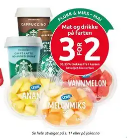 Joker Mat og drikke på farten tilbud