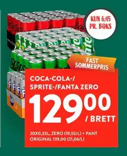 Jacobs COCA-COLA-/ SPRITE-/FANTA ZERO tilbud