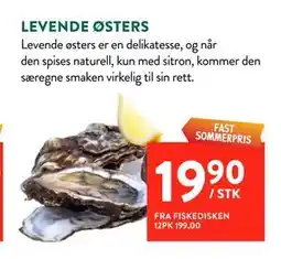 Jacobs LEVENDE ØSTERS tilbud