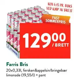 Jacobs Farris Bris tilbud