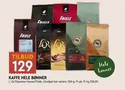 Coop Mega KAFFE HELE BØNNER tilbud