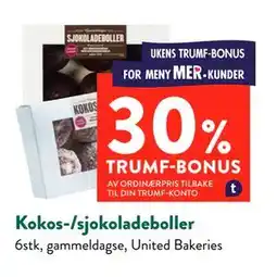 Jacobs Kokos-/sjokoladeboller tilbud