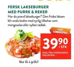 Jacobs FERSK LAKSEBURGER MED PURRE & REKER tilbud