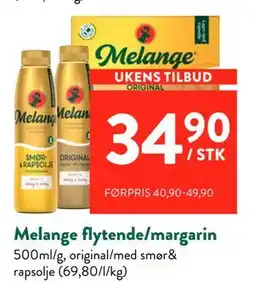 Jacobs Melange flytende/margarin tilbud