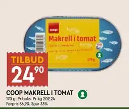 Coop Mega COOP MAKRELL I TOMAT tilbud