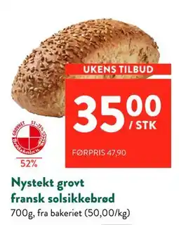 Jacobs Nystekt grovt fransk solsikkebrød tilbud