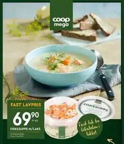 Coop Mega FISKESUPPE M/LAKS tilbud