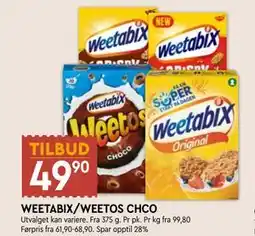 Coop Mega WEETABIX/WEETOS CHCO tilbud