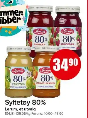 Spar Syltetøy 80% tilbud