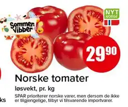 Spar Norske tomater tilbud