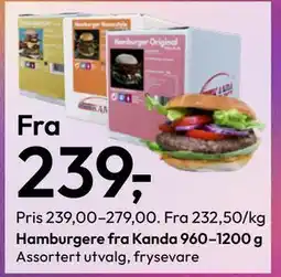 Gigaboks Hamburgere fra Kanda 960–1200 g tilbud