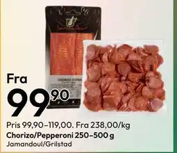 Gigaboks Chorizo/Pepperoni 250–500 g tilbud