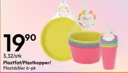 Gigaboks Plastfat/Plastkopper/ Plastskåler 6-pk tilbud