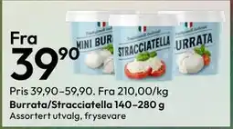 Gigaboks Burrata/Stracciatella 140–280 g tilbud