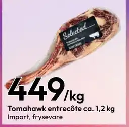 Gigaboks Tomahawk entrecôte ca. 1,2 kg tilbud