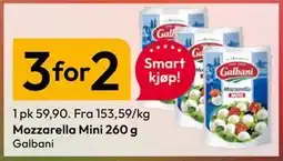 Gigaboks Mozzarella Mini 260 g tilbud