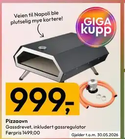 Gigaboks Pizzaovn tilbud