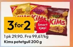 Gigaboks Kims potetgull 200 g tilbud