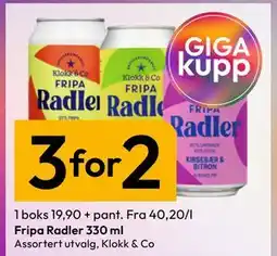 Gigaboks Fripa Radler 330 ml tilbud