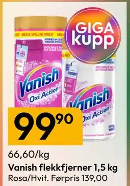 Gigaboks Vanish flekkfjerner 1,5 kg tilbud