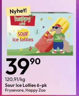 Gigaboks Nyhet! Sour Ice Lollies 6-pk tilbud