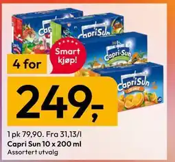 Gigaboks Capri Sun 10 x 200 ml tilbud