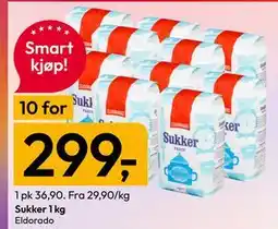 Gigaboks Sukker 1 kg tilbud